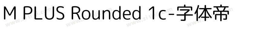M PLUS Rounded 1c字体转换